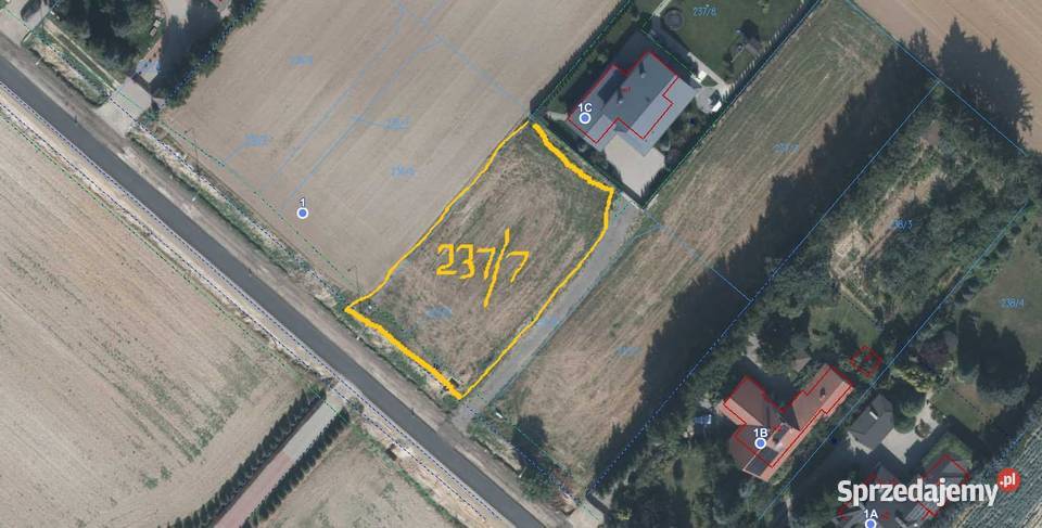 PRYWATNIE Działka Zemborzyce Gmina Konopnica Zemborzyce Dolne sprzedam