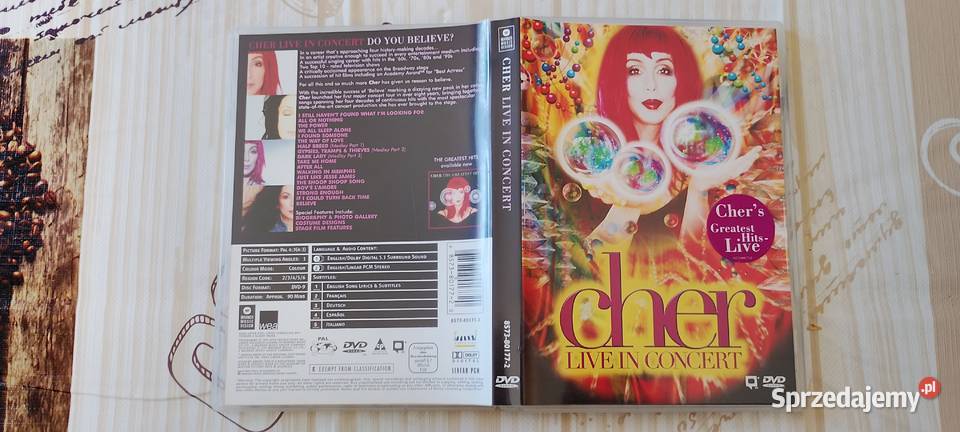 CHER Live in Concert DVD Stan PAL EU pop