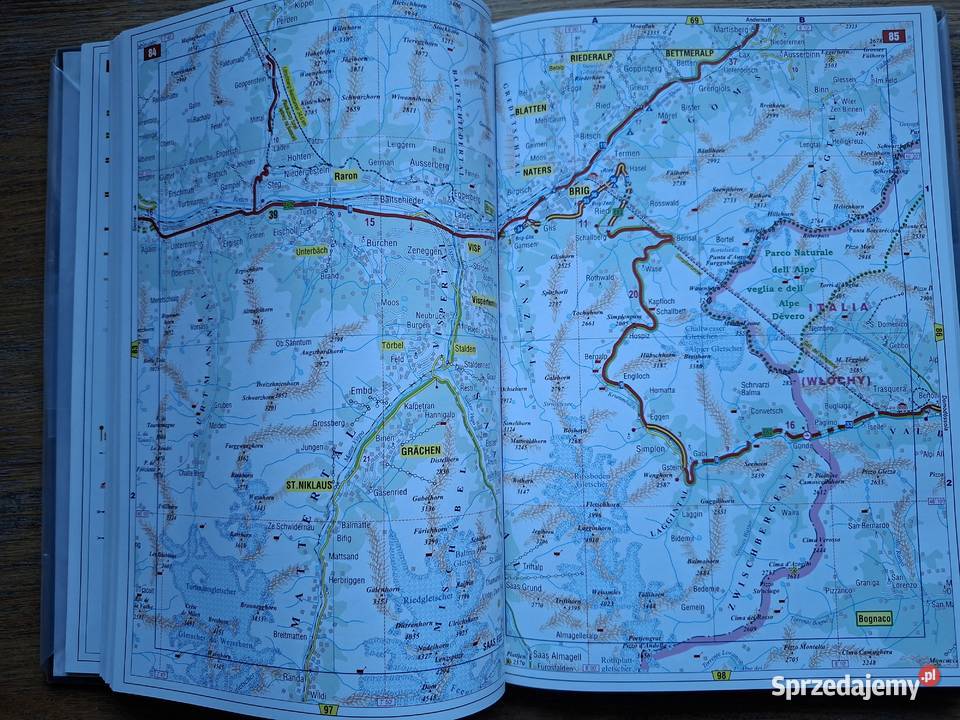 Szwajcaria Encyklopedia drogowa 1150 000 Kraków