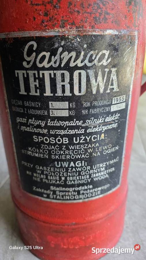 Stara gasnica tetrowa antyk Stalinogrodzkie Nysa