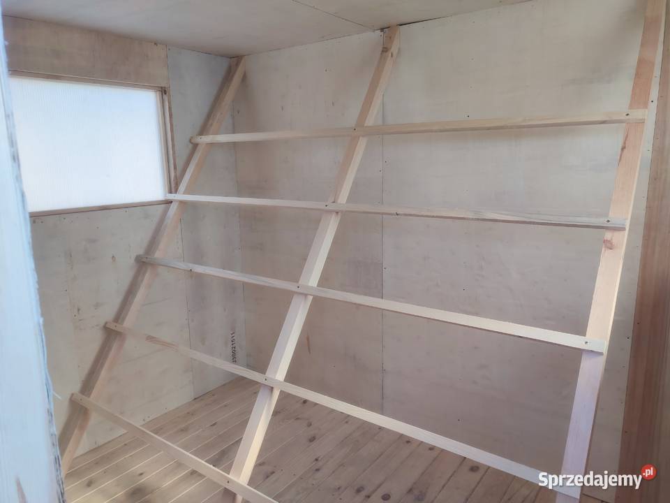 KURNIK 2x4m Gołębnik ocieplany z wolierą 2x3 mazowieckie Sochaczew