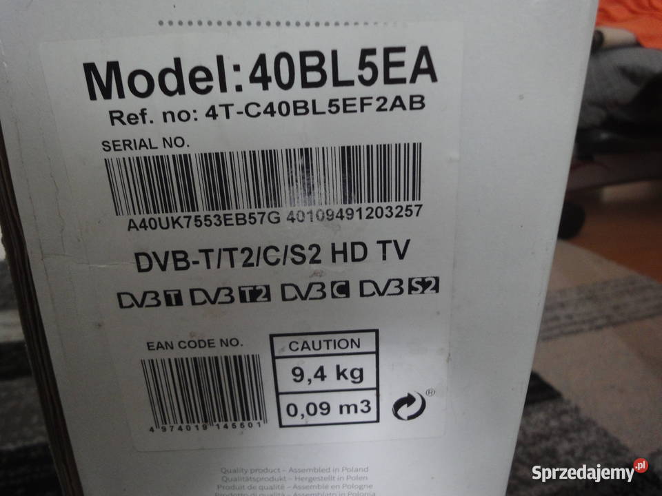 sharp 40bl5eauszkodzony tv 4K Telewizory Kraków