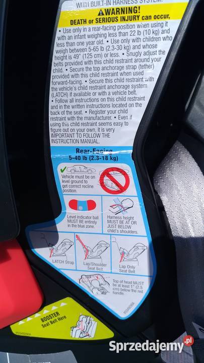 Fotelik samochodowy GRACO SLIM FIT 045 012 lat