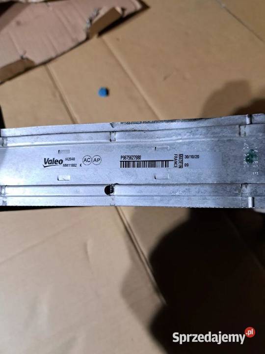 Intercooler PSA 9675627980 Opel Peugeot 308 Chłodnice powietrza (intercoolery)