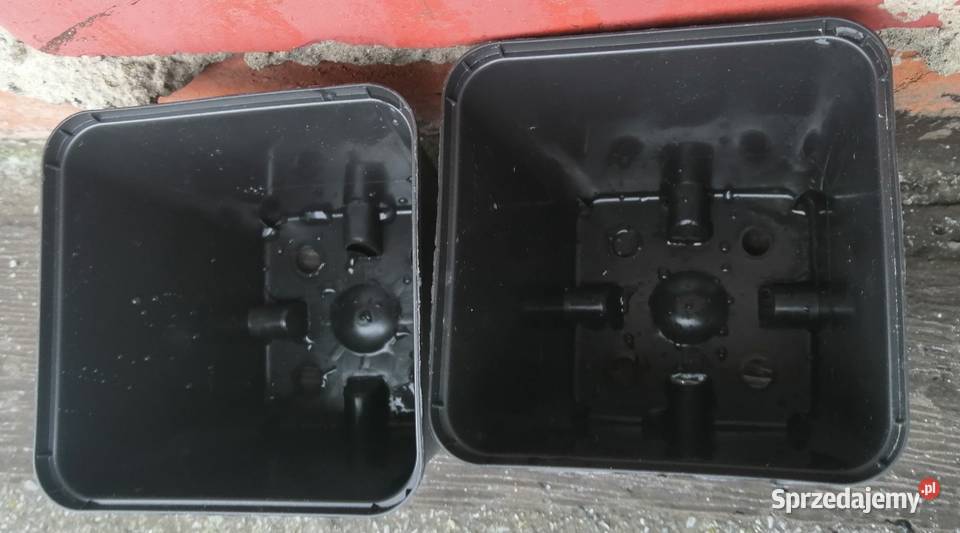 Doniczki produkcyjne P9 9x9x10 czarne 10 sztuk Siewierz