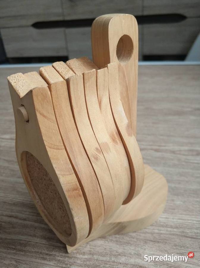 Podkladki korków drewniane