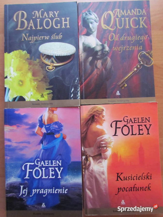 4 książki seria Romans historyczny miękka Proza i poezja sprzedam
