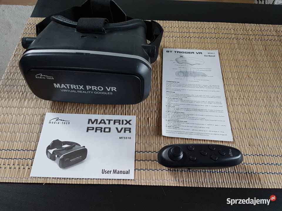 Okulary VR Media-Tech Matrix Pro VR MT5510+ kontroler MT5511