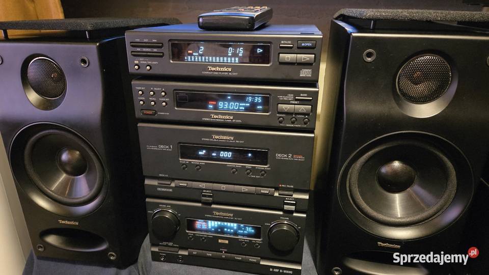 Wieża Technics SECH7 pelen oryginalny komplet Sosnowiec