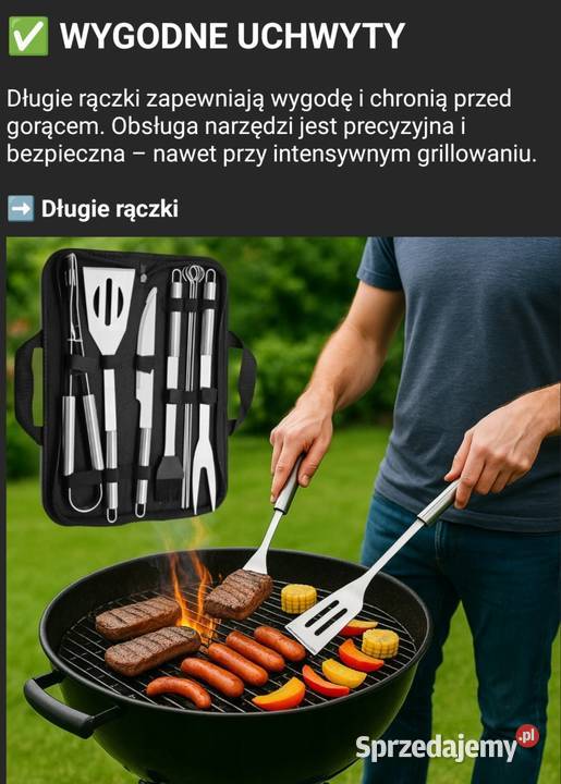 Zestaw grillowy 10w1rękawice 800 stopni C Pozostałe Zawory