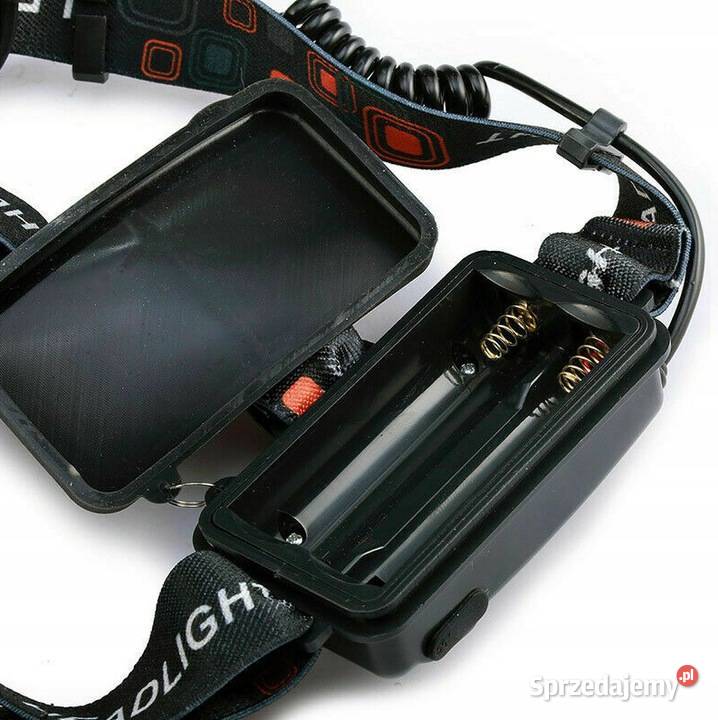 Latarka Czołowa Led Mocne Światło Zestaw Drezdenko