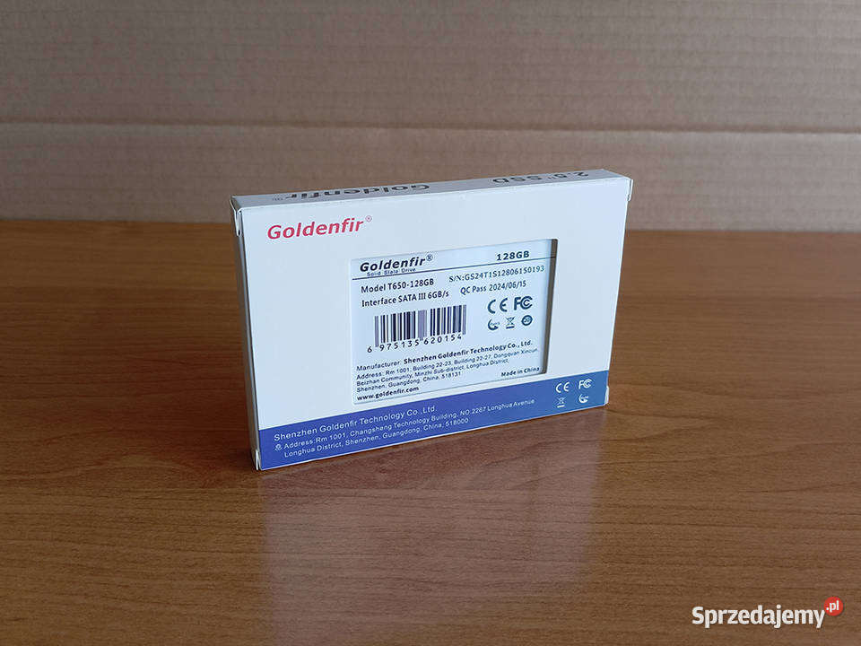 NOWY Dysk SSD Goldenfir 128GB 25 cala Biały Węgrów sprzedam