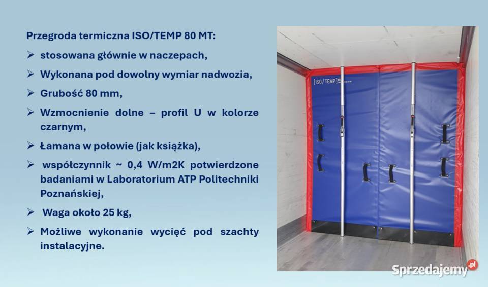 ISOTEMP Przegroda termiczna 80 MT Ściana sprzedam