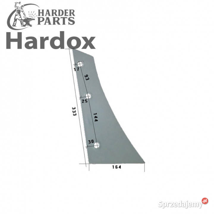 Pierś HARDOX 073230P części do pługa KVERNELAND Suwałki