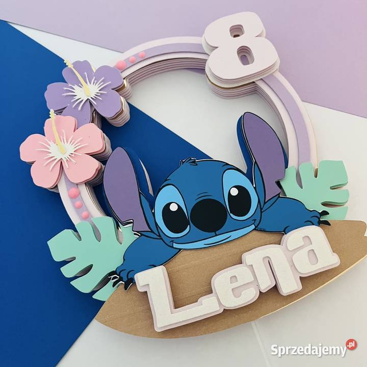 Stitch topper dekoracja na tort urodziny