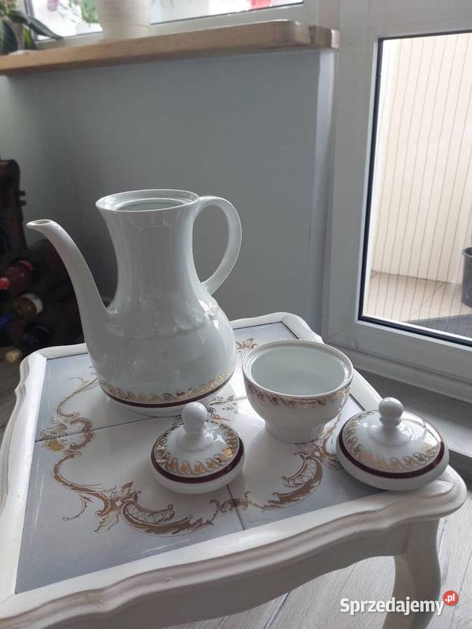 Dzbanek i cukierniczka porcelana Bavaria Wałbrzych