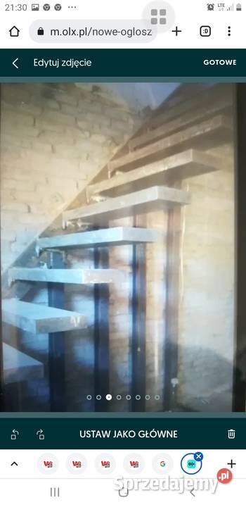 Schody metalowe solidne ciężkie Nowe Kórnik