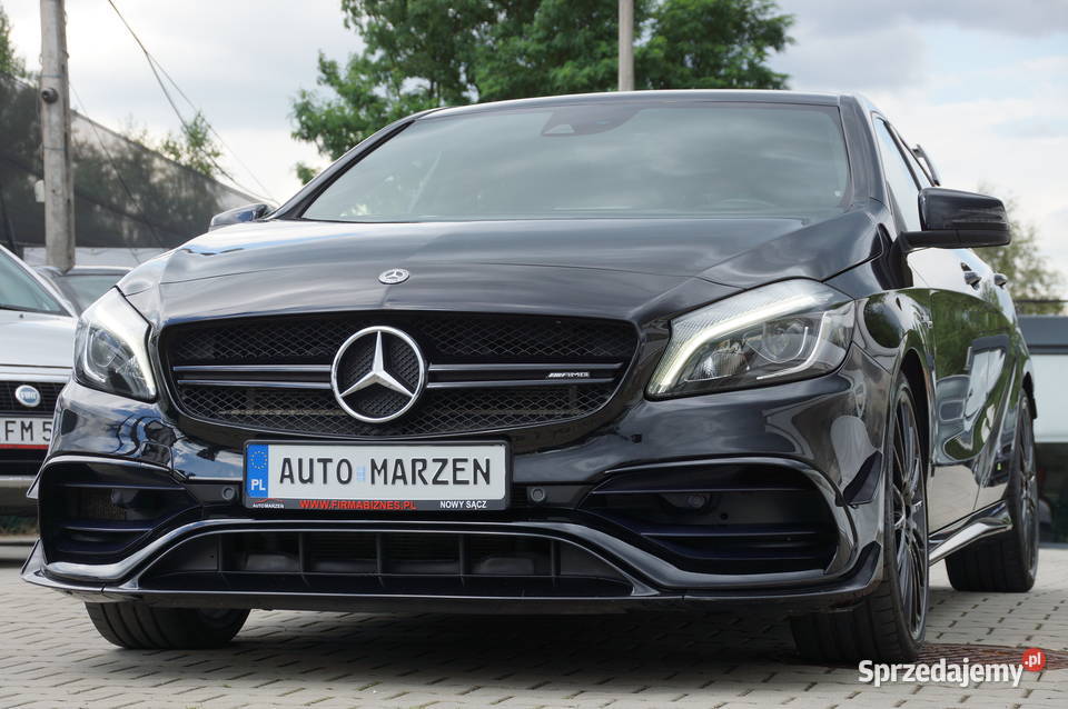 Mercedes A45 AMG 20 Benzyna 381 Lift Navi Kamera elektryczne szyby Nowy Sącz