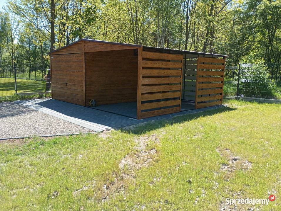 Garaż z wiatą 6x5 i inne wymiary podkarpackie