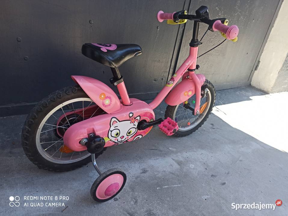 Rowerek Dzieciecy 14 Btwin KOTY Kółka Boczne Wieliczka sprzedam