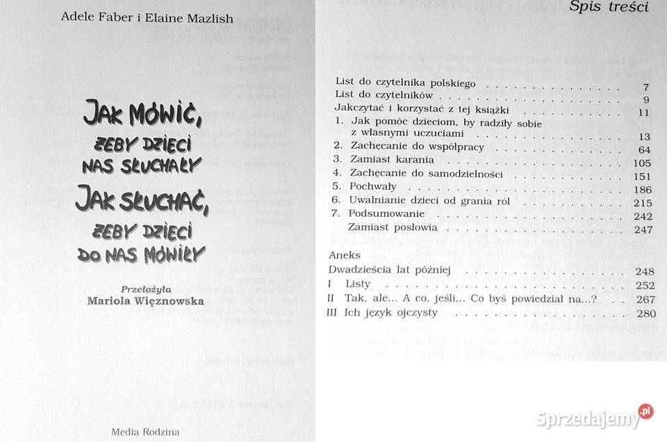 mówić żeby dzieci nas słuchały Adele Faber lubelskie Chełm