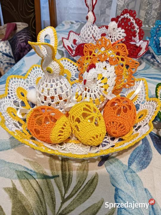 Stroik wielkanocny na szydełku lubelskie Lublin