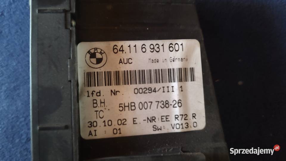Panel nawiewu BMW E46 64116931601 podkarpackie Sanok sprzedam