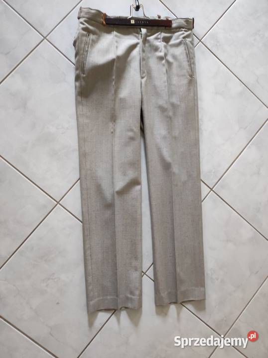 garnitur letni lniany modny slim fit marynarka świętokrzyskie sprzedam