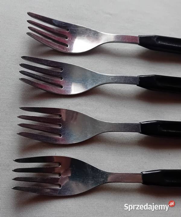 Zestaw 4 widelców z plastikowymi trzonkami Hefra Koźminek
