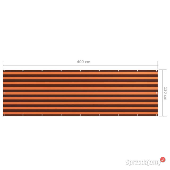 Parawan balkonowy pomarańcz i brąz 120x400 Warszawa