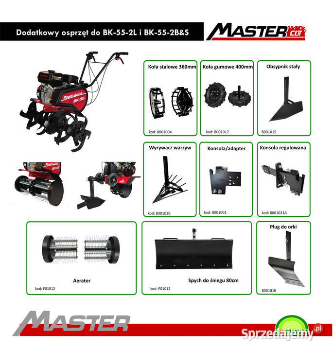 MASTERCUT POWERCUT BK55 2BS GLEBOGRYZARKA wielkopolskie