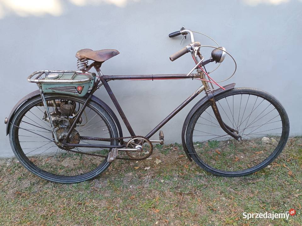 Rower z silnikiem Victoria FM38 zabytkowy warmińsko-mazurskie Kurzętnik