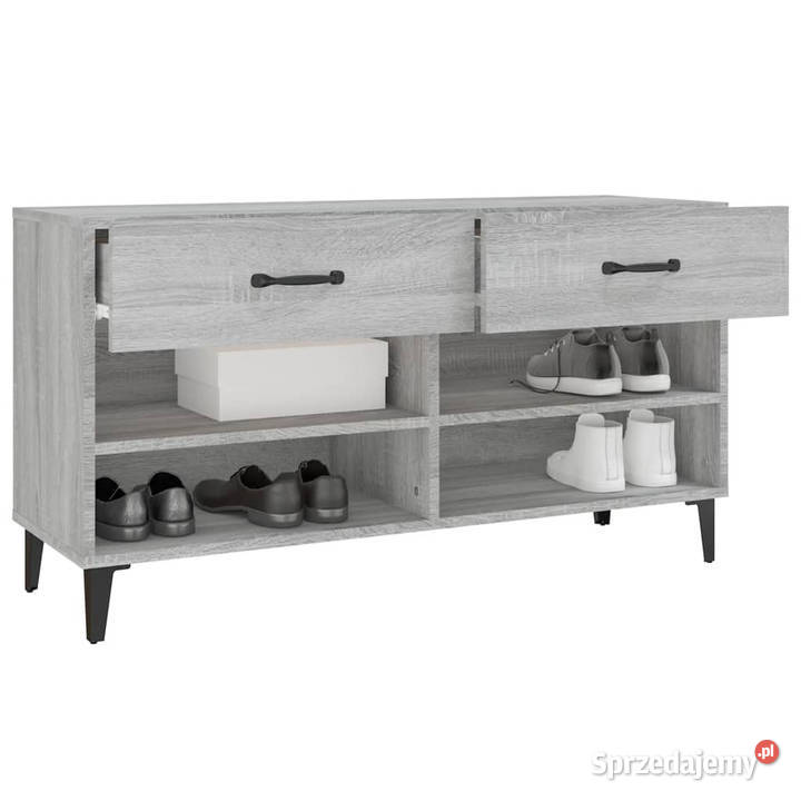 Szafka na buty szary dąb sonoma 102x35x55 Warszawa