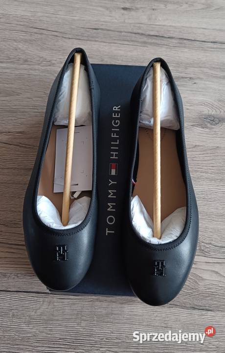 Skórzane baleriny Tommy Hilfiger