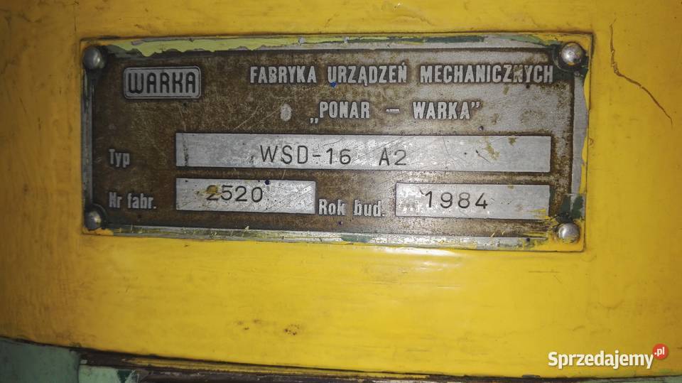 Wiertarka stołowa WS16A2 Pomianów Górny sprzedam