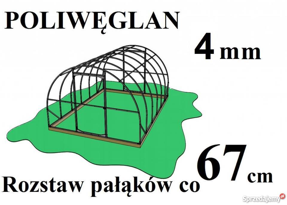 SOLID szklarnia poliwęglanowa 3X6 tunel Zielonka