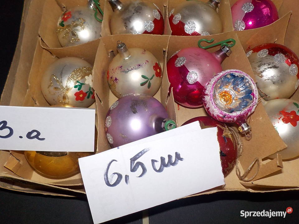 bombki z PRL ręcznie malowane kolekcjonera Warszawa
