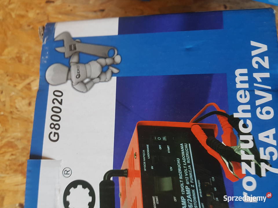 Prostownik samochodowy z rozruchem 612V 75A GEKO Głogowa