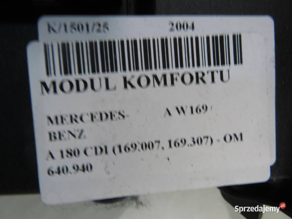 BSI MERCEDESBENZ A W169 A 180 CDI A1695453032 małopolskie