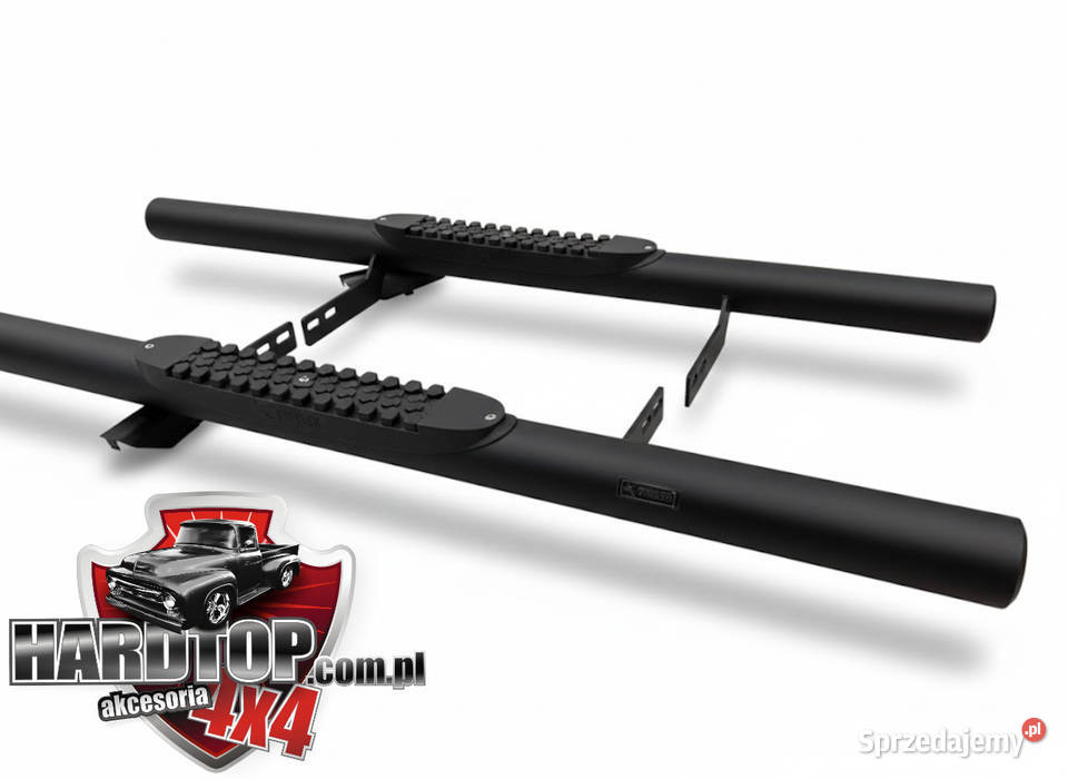 Stopnie Boczne Orurowanie CZARNE z Nakładkami osobowe Pasłęk