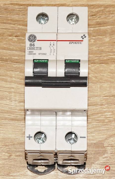 Wyłącznik nadprądowy ACDC samoczynny EP102UC B6