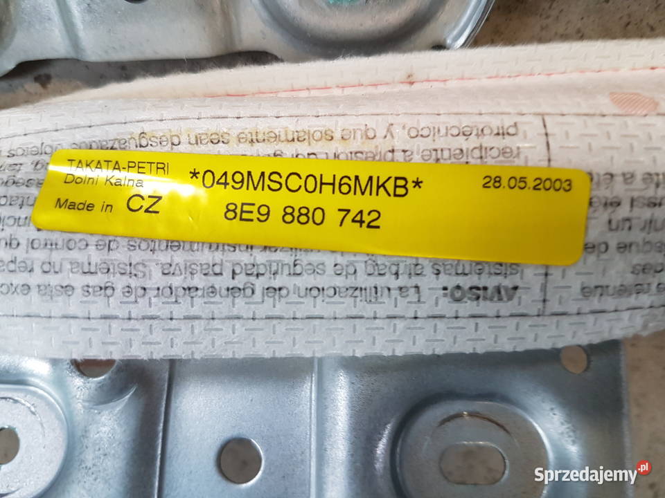 AUDI A4 B6 KOMBI AVANT KURTYNA POWIETRZNA LEWA