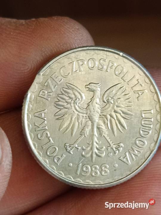 Sprzedam monete 1 zloty 1988 odkroj blachy hhh Numizmatyka Chełm