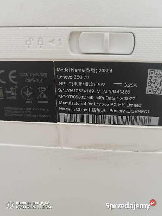 Laptop Lenovo Z5070 Lubin sprzedam