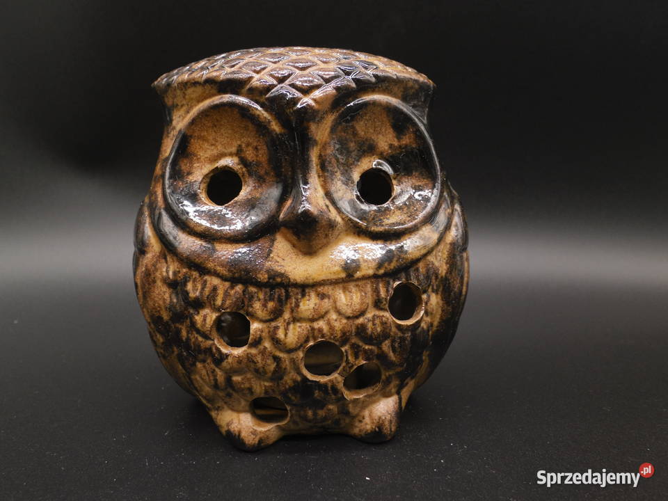 Ceramiczna figurkalampion sowa