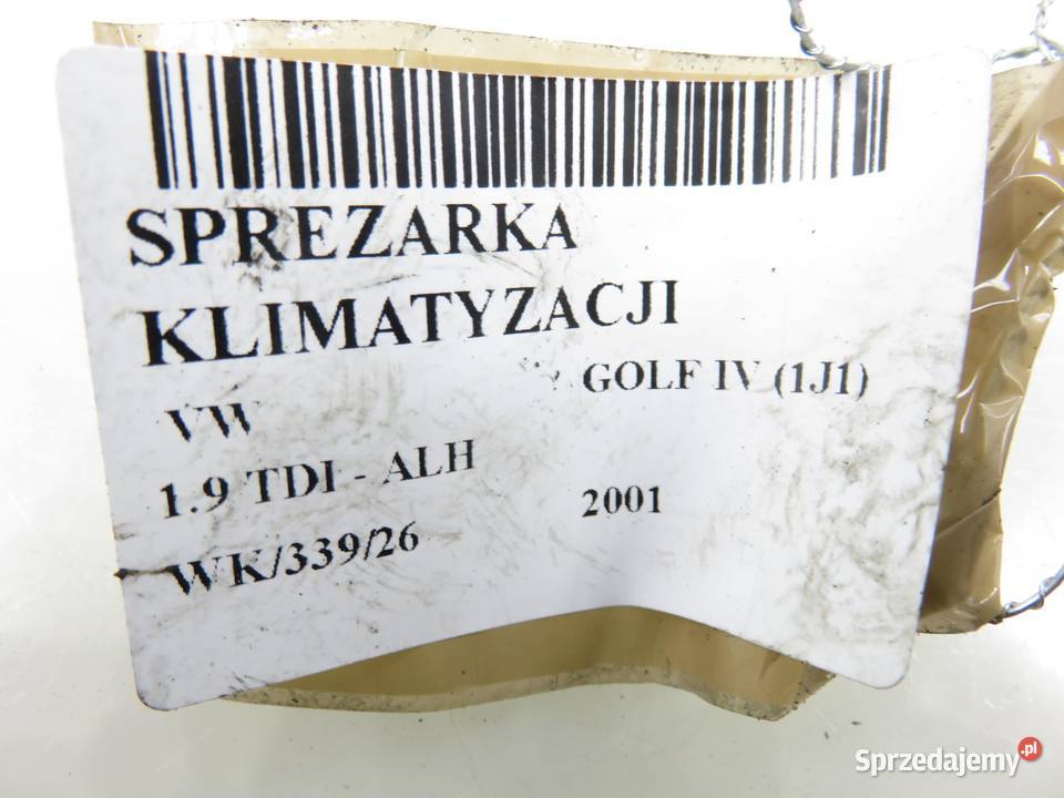 KOMPRESOR KLIMATYZACJI VW GOLF IV 19 TDI osobowe małopolskie sprzedam
