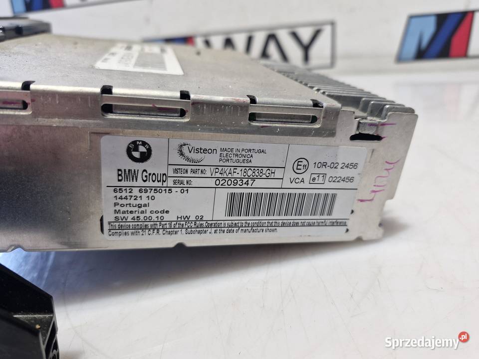 6975015 BMW E90 E87 RADIO BUSINESS CD ORYGINAŁ Sprzęt audio fabryczny