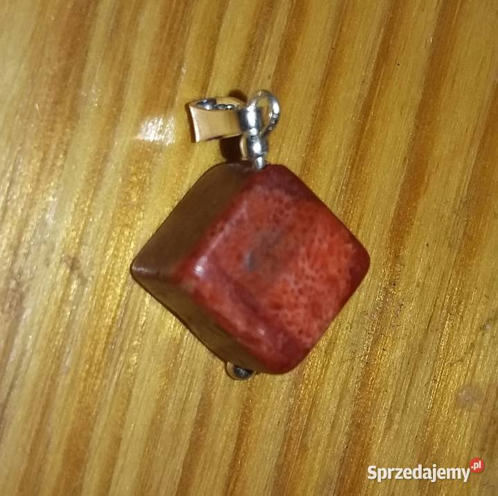wisiorek naszyjnik koral czerwony naturalny Naszyjniki Bydgoszcz