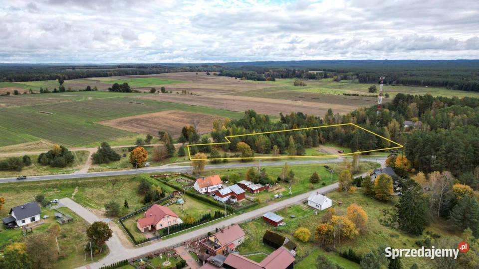Działka inwestycyjna drodze DK21 Trzebielino