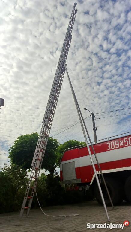 Sprzedam drabinę aluminiowa z podporami 12 m Pozostałe Dębie